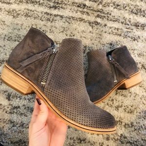 Gray booties- worn once.
